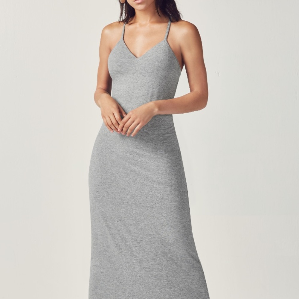 grey maxi dress